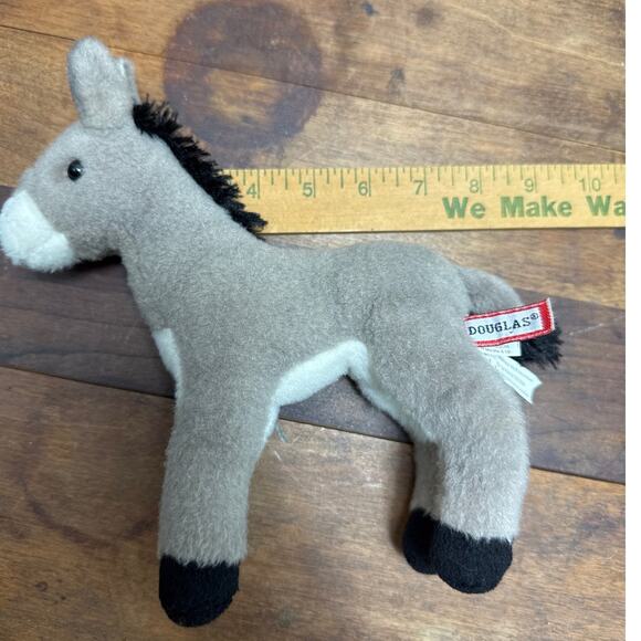 Douglas Cuddle Toys Small Plush Collectible Stuffed Animal Donkey Mule Burro - Picture 10 of 11
